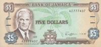 Gallery image for Jamaica p70c: 5 Dollars