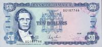 p71b from Jamaica: 10 Dollars from 1987
