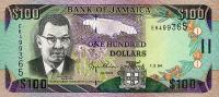 p76a from Jamaica: 100 Dollars from 1994