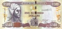 Gallery image for Jamaica p85h: 500 Dollars