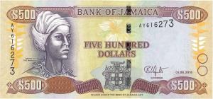 Gallery image for Jamaica p85j: 500 Dollars