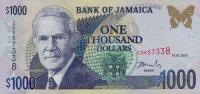 p86a from Jamaica: 1000 Dollars from 2003