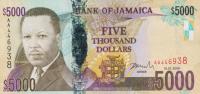 Gallery image for Jamaica p87a: 5000 Dollars