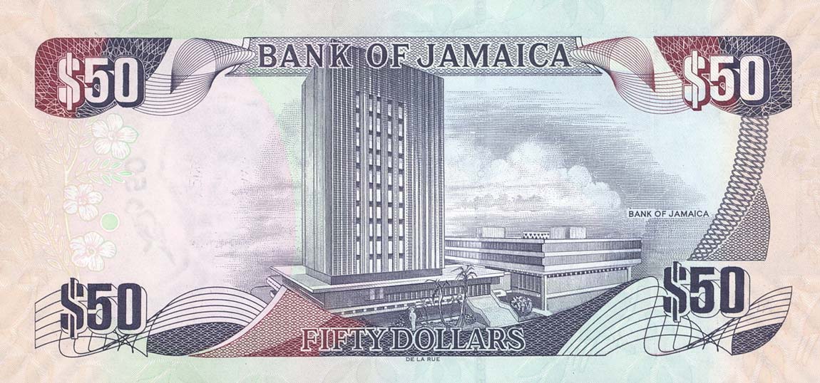 Back of Jamaica p88: 50 Dollars from 2010