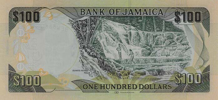 Back of Jamaica p95e: 100 Dollars from 2018