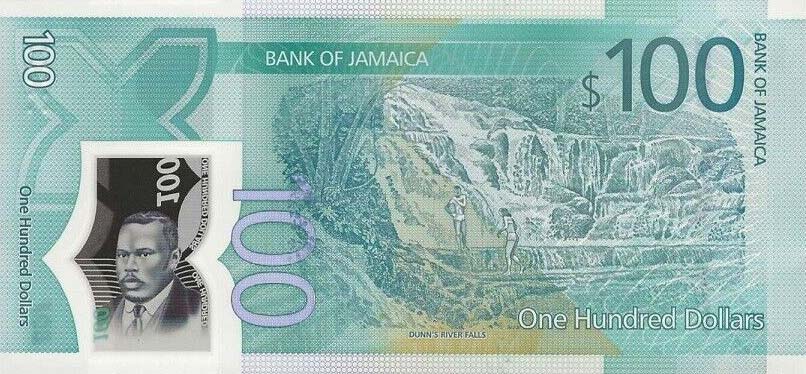 Back of Jamaica p97: 100 Dollars from 2022