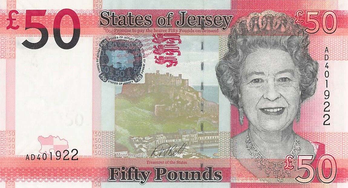 Front of Jersey p36b: 50 Pounds from 2010