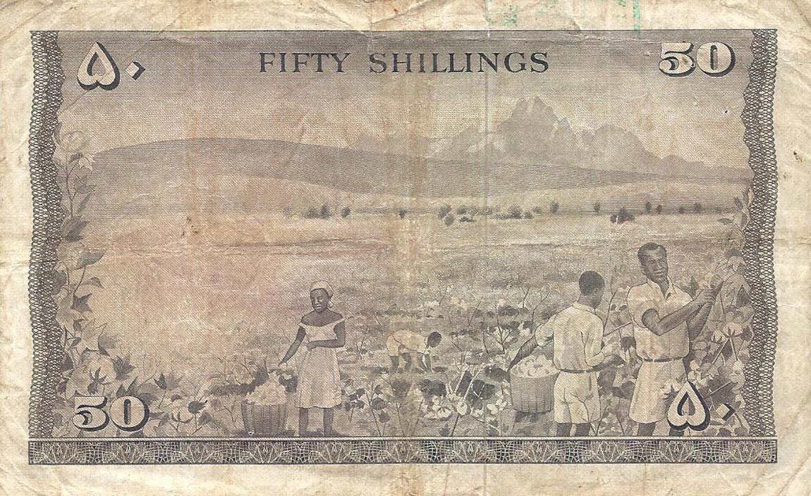 Back of Kenya p4b: 50 Shillings from 1967