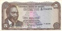 p6c from Kenya: 5 Shillings from 1972