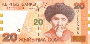 Gallery image for Kyrgyzstan p19r: 20 Som