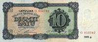 p25a from Latvia: 10 Latu from 1933
