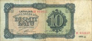 p25b from Latvia: 10 Latu from 1933 p25b from Latvia: 10 Latu from 1933