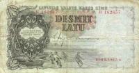 p29a from Latvia: 10 Latu from 1937