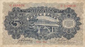 Gallery image for Latvia p34a: 5 Lati from 1940
