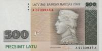 Gallery image for Latvia p48: 500 Latu