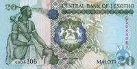 p16b from Lesotho: 20 Maloti from 1999