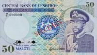 p8s from Lesotho: 50 Maloti from 1981