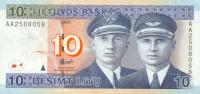 p65a from Lithuania: 10 Litai from 2001
