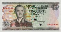 Gallery image for Luxembourg p55s: 50 Francs