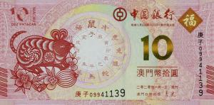 p122A from Macau: 10 Pataca from 2020
