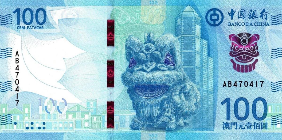 Front of Macau p132: 100 Pataca from 2025