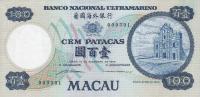 p53a from Macau: 100 Patacas from 1973