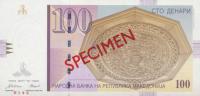 p16s from Macedonia: 100 Denar from 1996