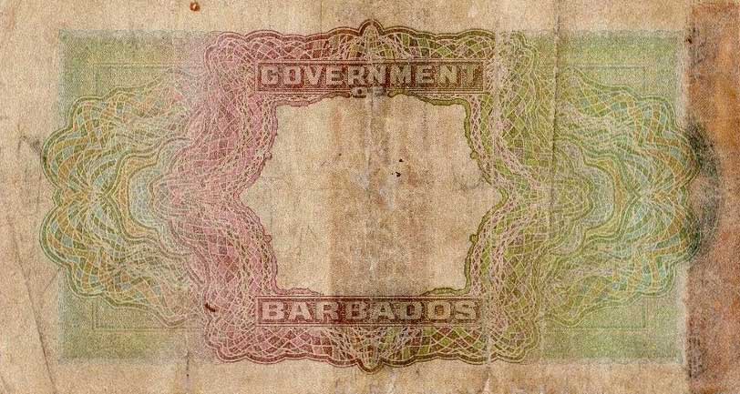 Back of Barbados p3a: 2 Dollars from 1938