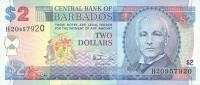 p54b from Barbados: 2 Dollars from 1998