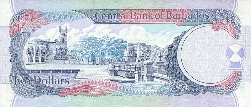 Back of Barbados p60: 2 Dollars from 2000