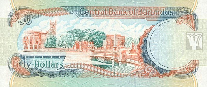 Back of Barbados p64: 50 Dollars from 2000