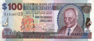 p65b from Barbados: 100 Dollars from 2000