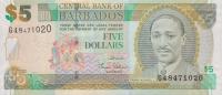 Gallery image for Barbados p67a: 5 Dollars