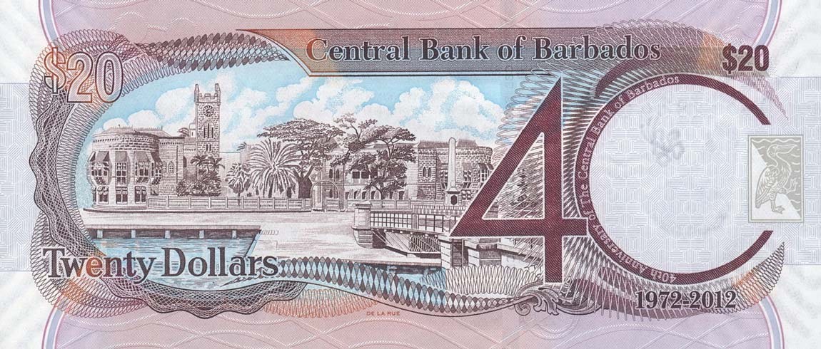 Back of Barbados p72: 20 Dollars from 2012