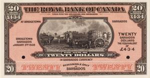 Gallery image for Barbados pS182: 20 Dollars