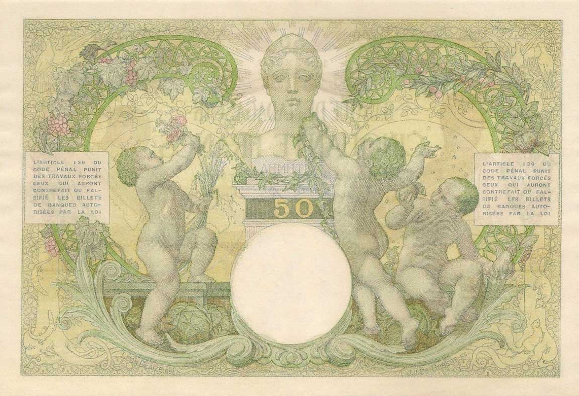 Back of Madagascar p38a: 50 Francs from 1937