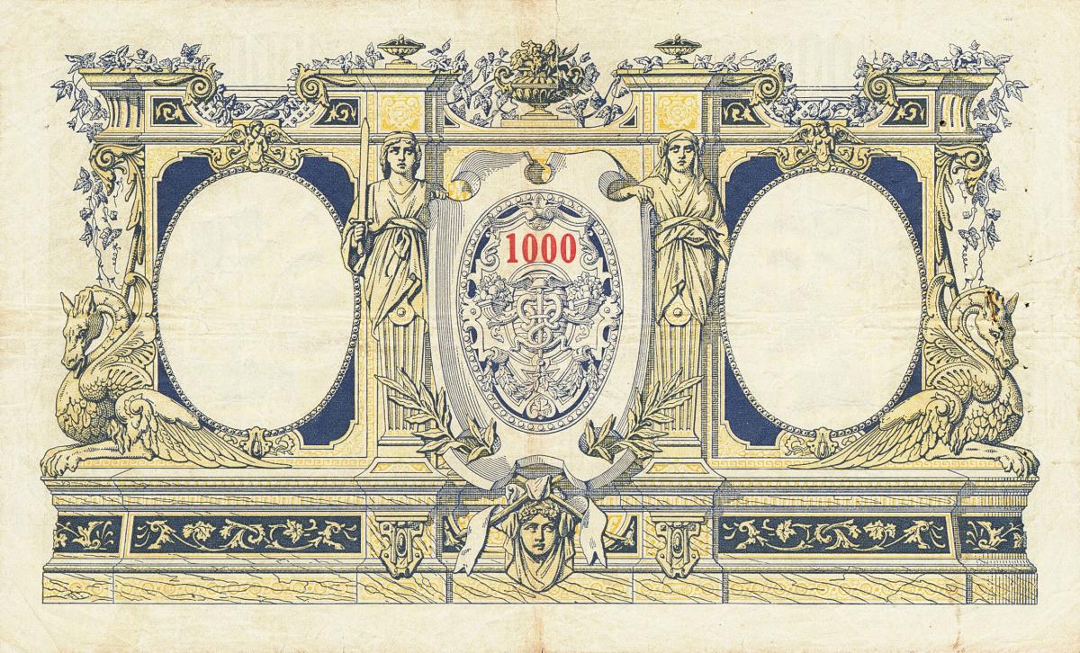 Back of Madagascar p42: 1000 Francs from 1937