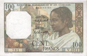 Gallery image for Madagascar p46b: 100 Francs
