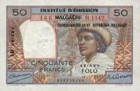 Gallery image for Madagascar p51a: 50 Francs