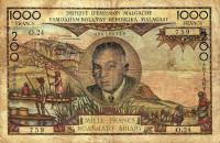 Gallery image for Madagascar p56b: 1000 Francs