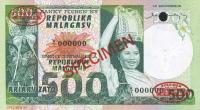 Gallery image for Madagascar p64s: 500 Francs