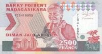 Gallery image for Madagascar p72Ab: 2500 Francs