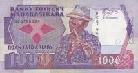 Gallery image for Madagascar p72b: 1000 Francs