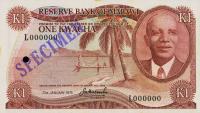 p10s from Malawi: 1 Kwacha from 1973