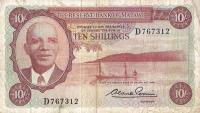 p2a from Malawi: 10 Shillings from 1964