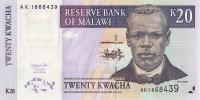 p52a from Malawi: 20 Kwacha from 2004