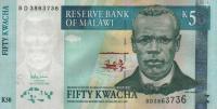 p53b from Malawi: 50 Kwacha from 2006