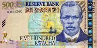 p56b from Malawi: 500 Kwacha from 2011