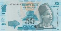 p58b from Malawi: 50 Kwacha from 2012