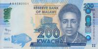 p60a from Malawi: 200 Kwacha from 2012